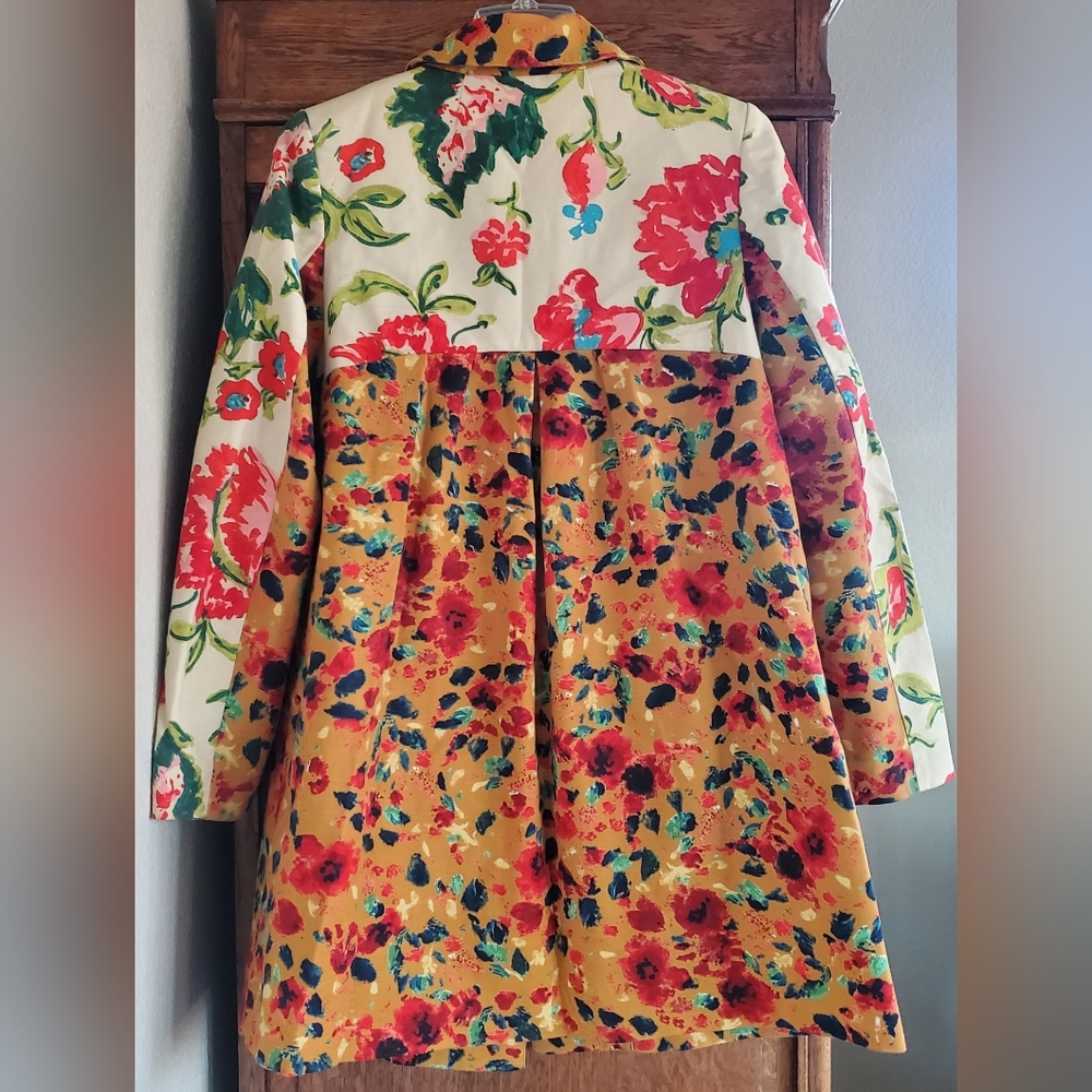 ANTHROPOLOGIE ELEVENSES LEOPARDLILY CAR COAT SWING JACKET US 10 EXCELLENT! - Picture 5 of 16
